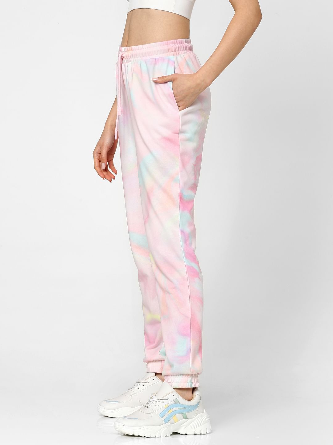 Pink Tie Dye Co-Ord Sweatpants