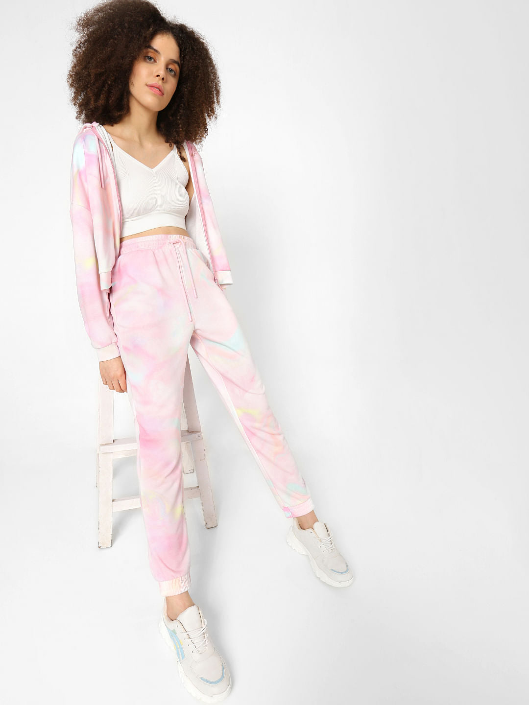 Pink Tie Dye Co-Ord Sweatpants