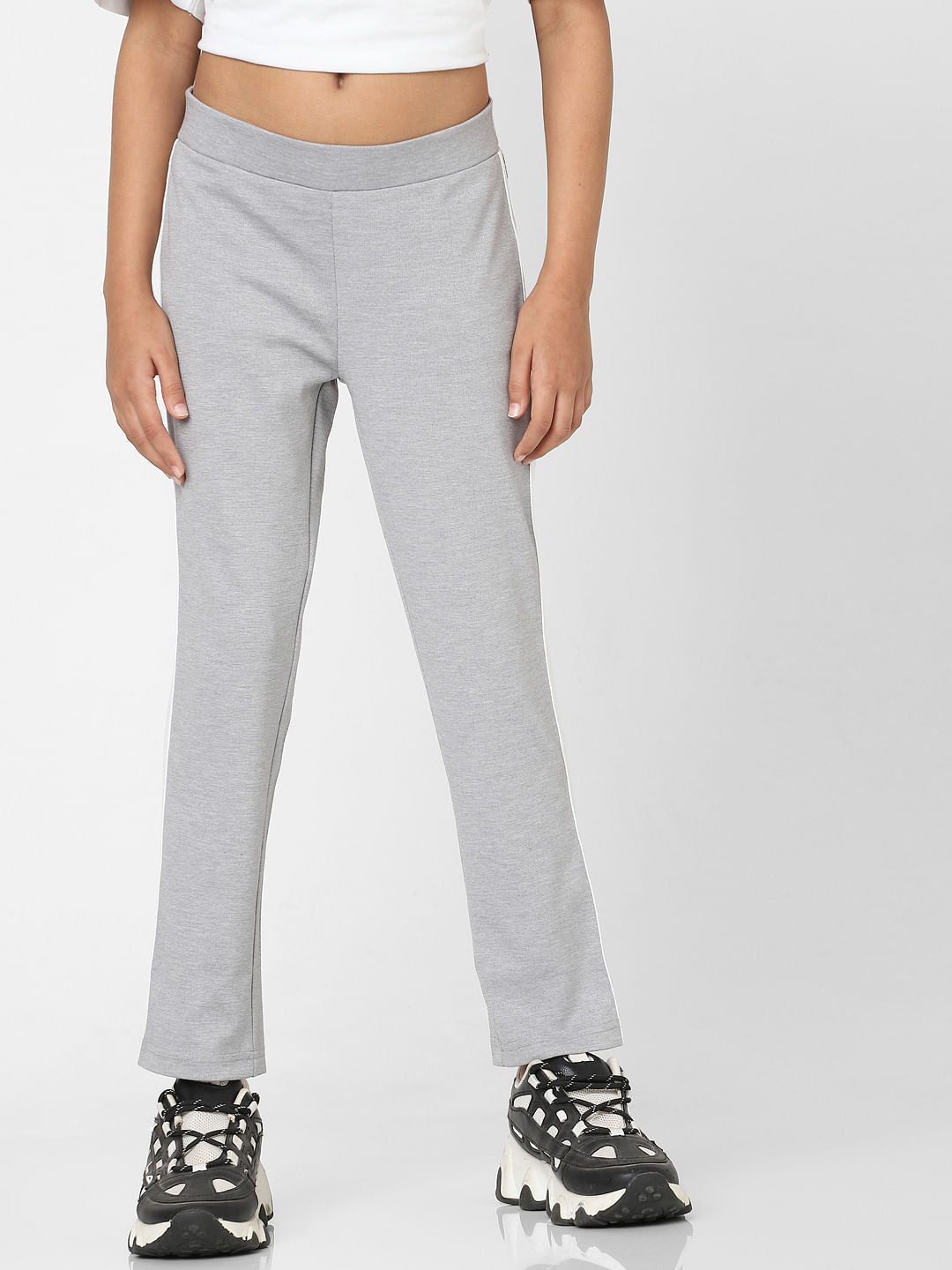 Purple Side Panel Leggings