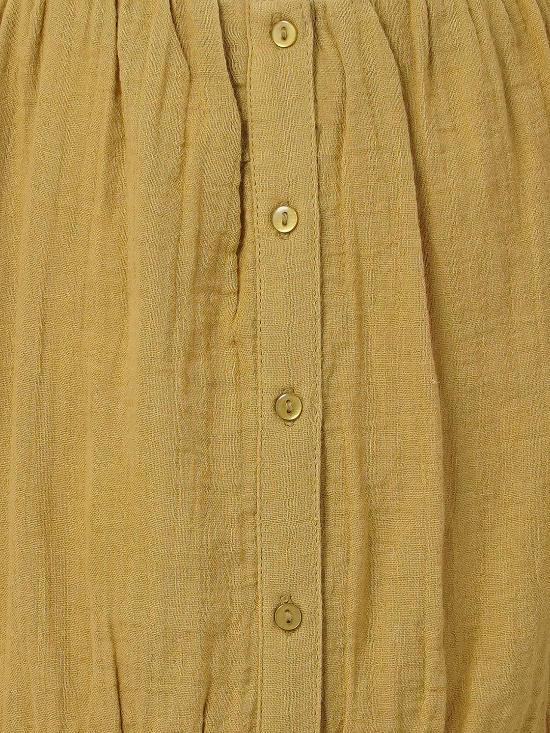 Girls Mustard Lace Top