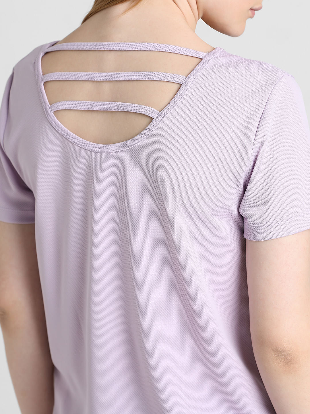Lavender Back Detail T-Shirt