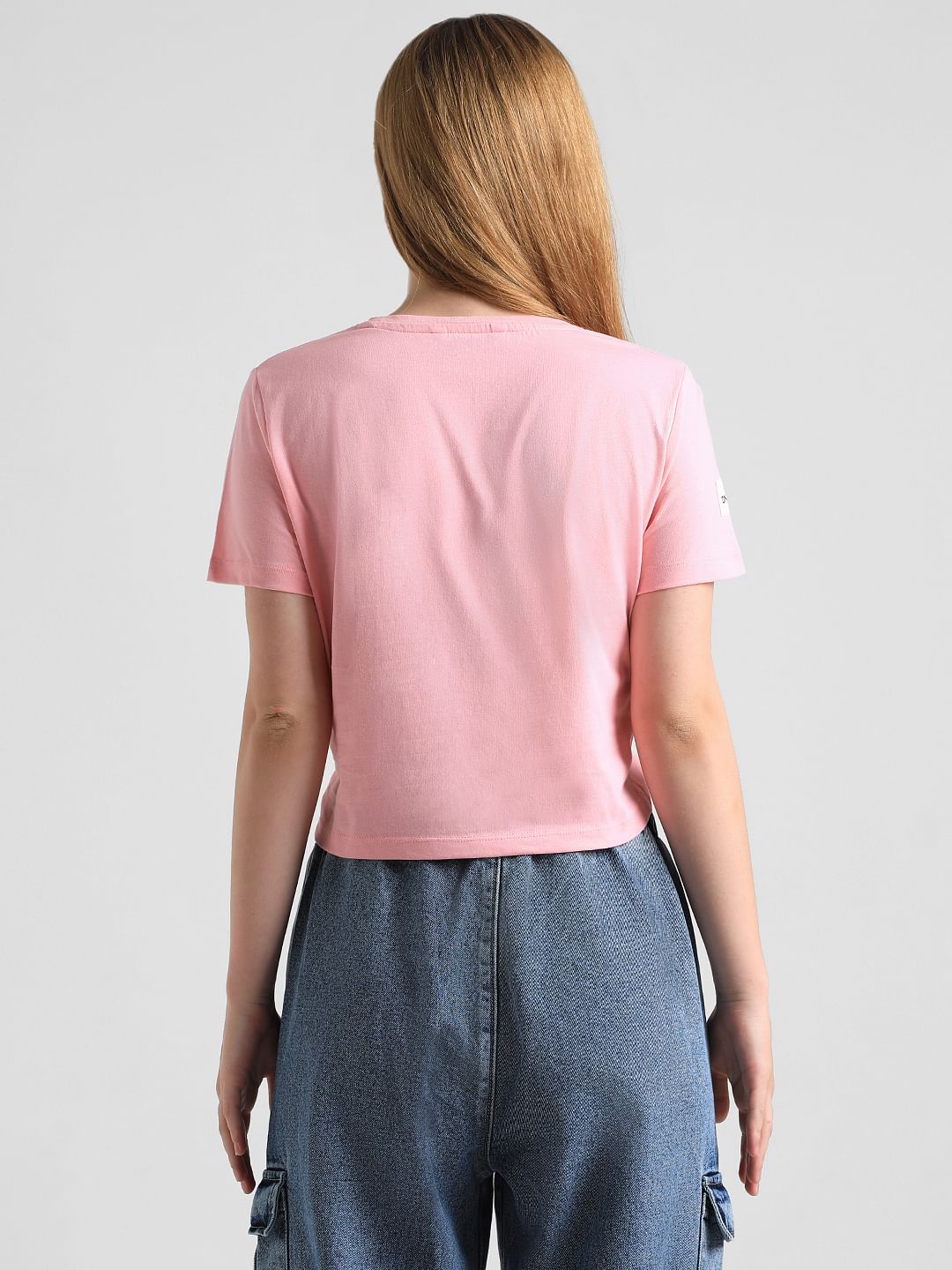 Pink Knot Detail T-Shirt