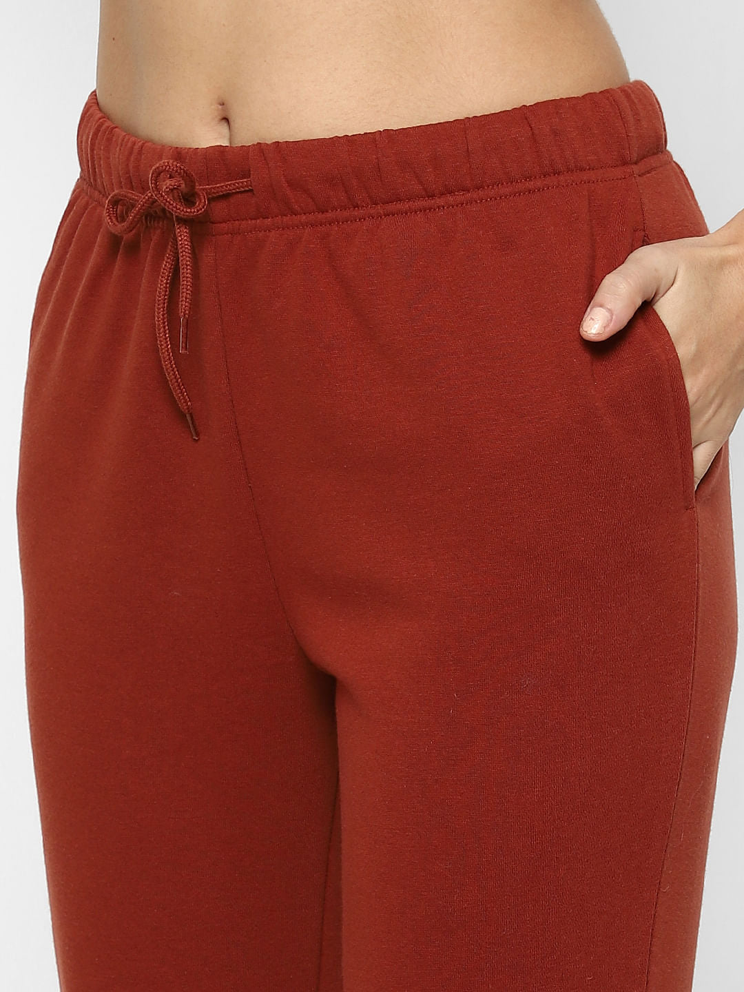 Brown Printed Co-Ord Sweatpants