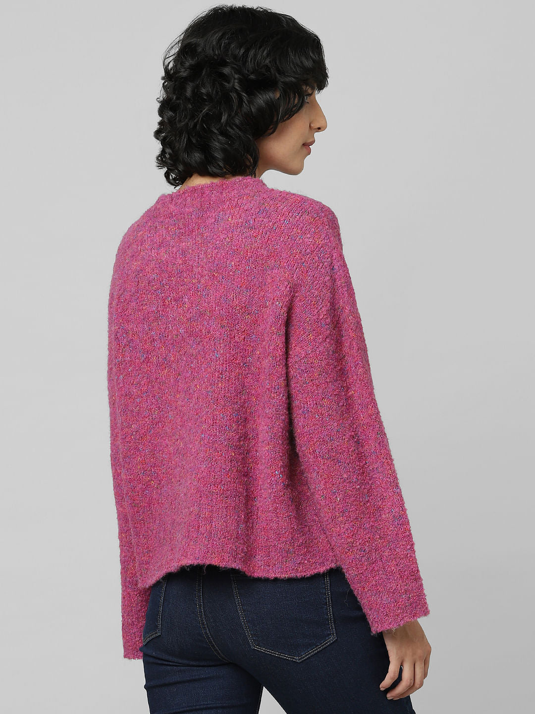 Pink Brushed Knit Pullover