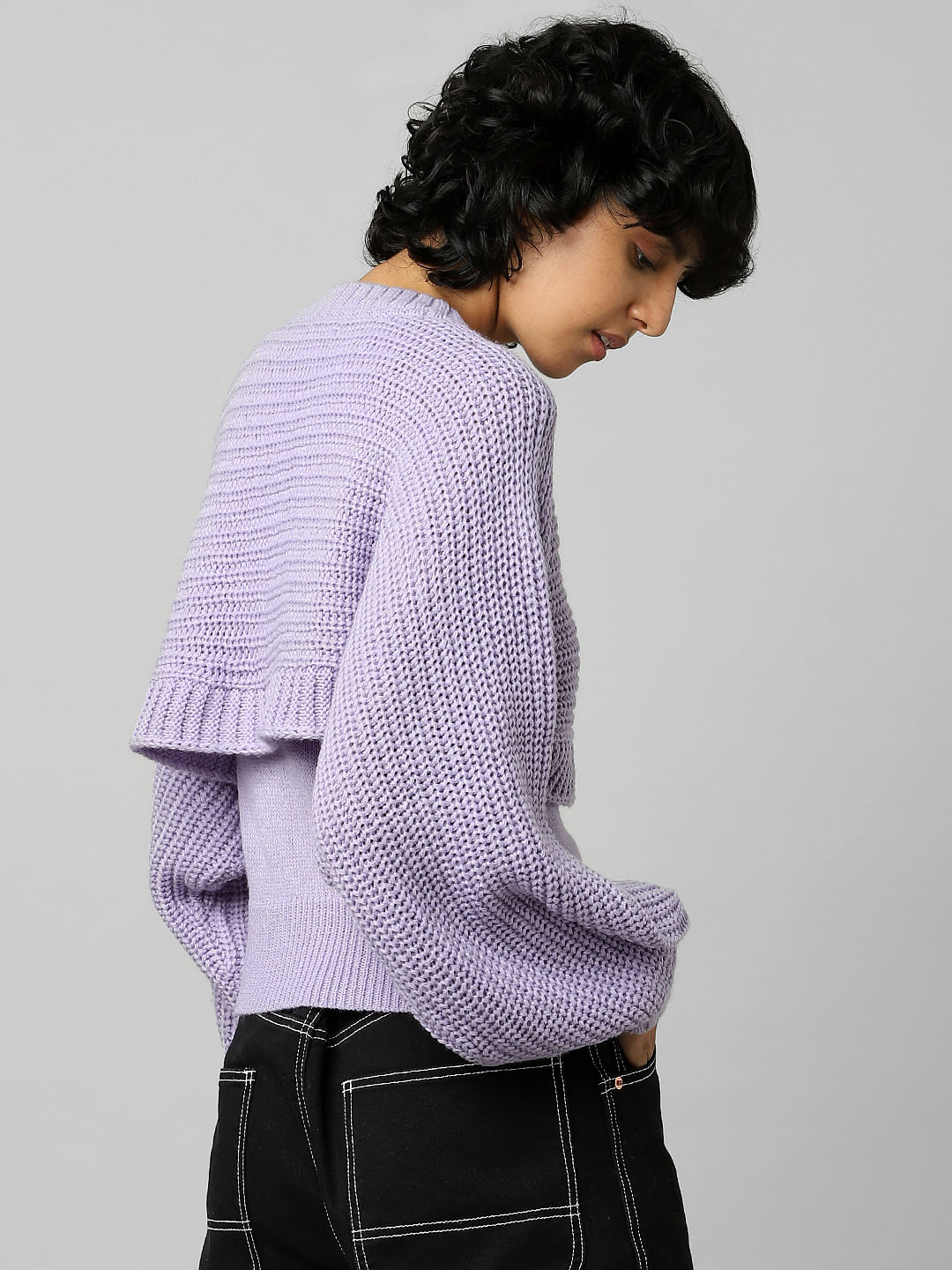 Purple Double Layered Pullover
