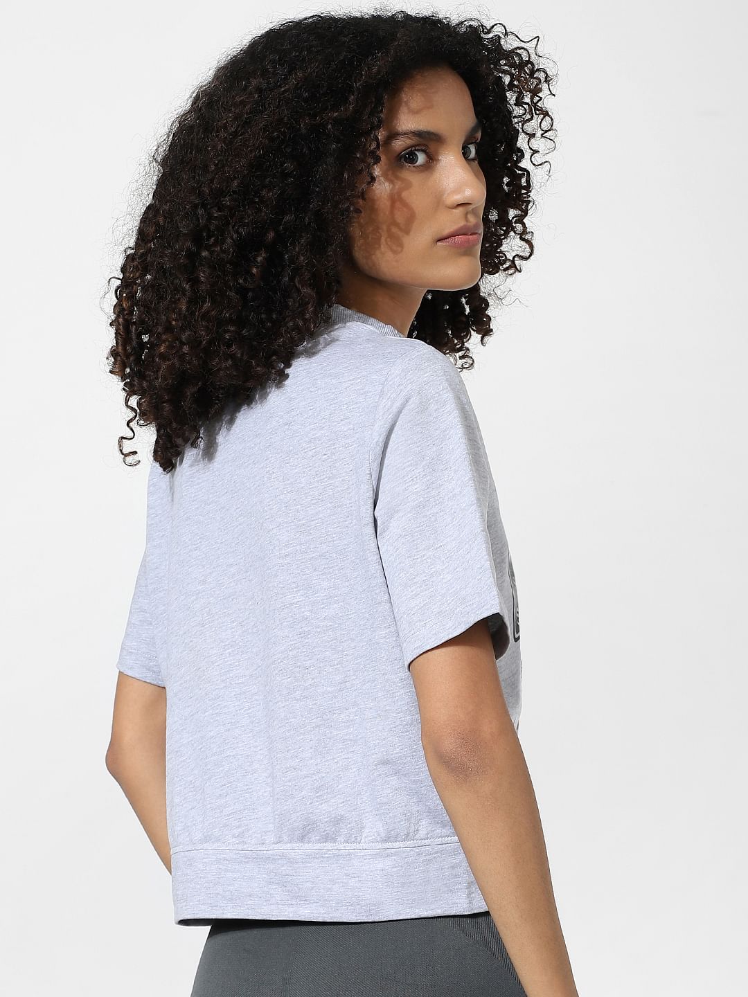 Grey Graphic Print Sweatshirt