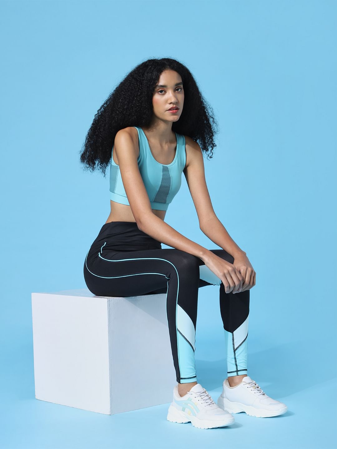 Play Black High Rise Co-Ord Training Tights