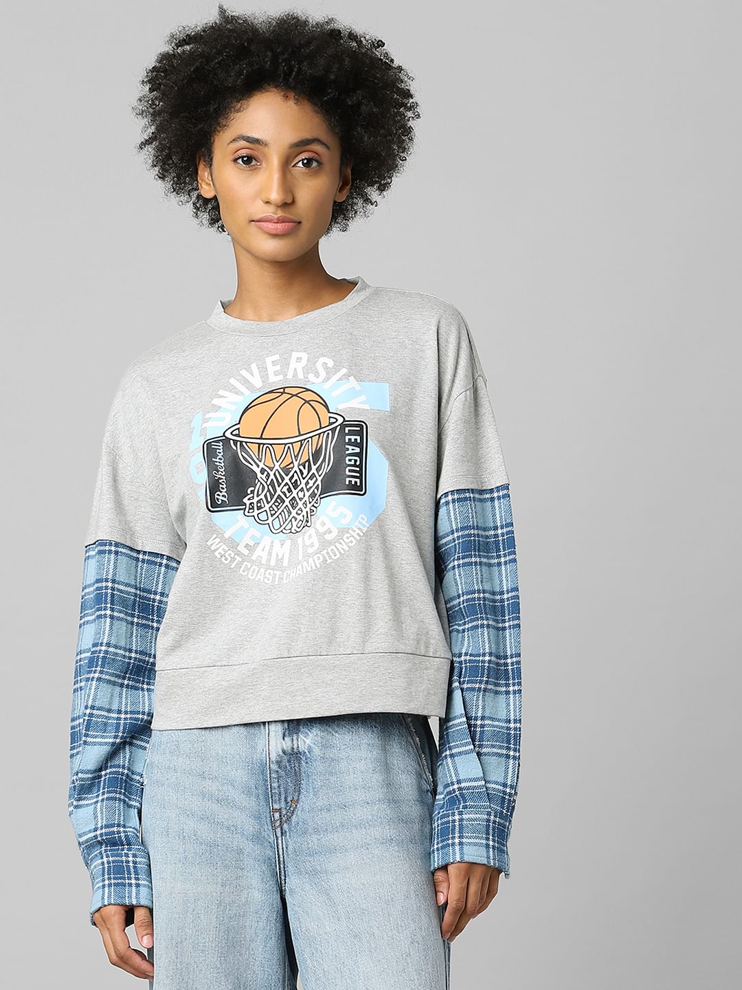 Grey Varsity Sweatshirt