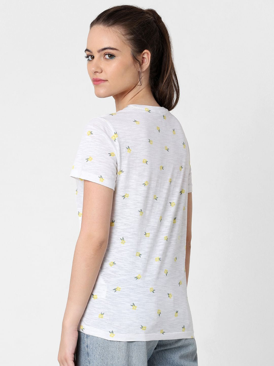 White Printed Organic Cotton T-Shirt