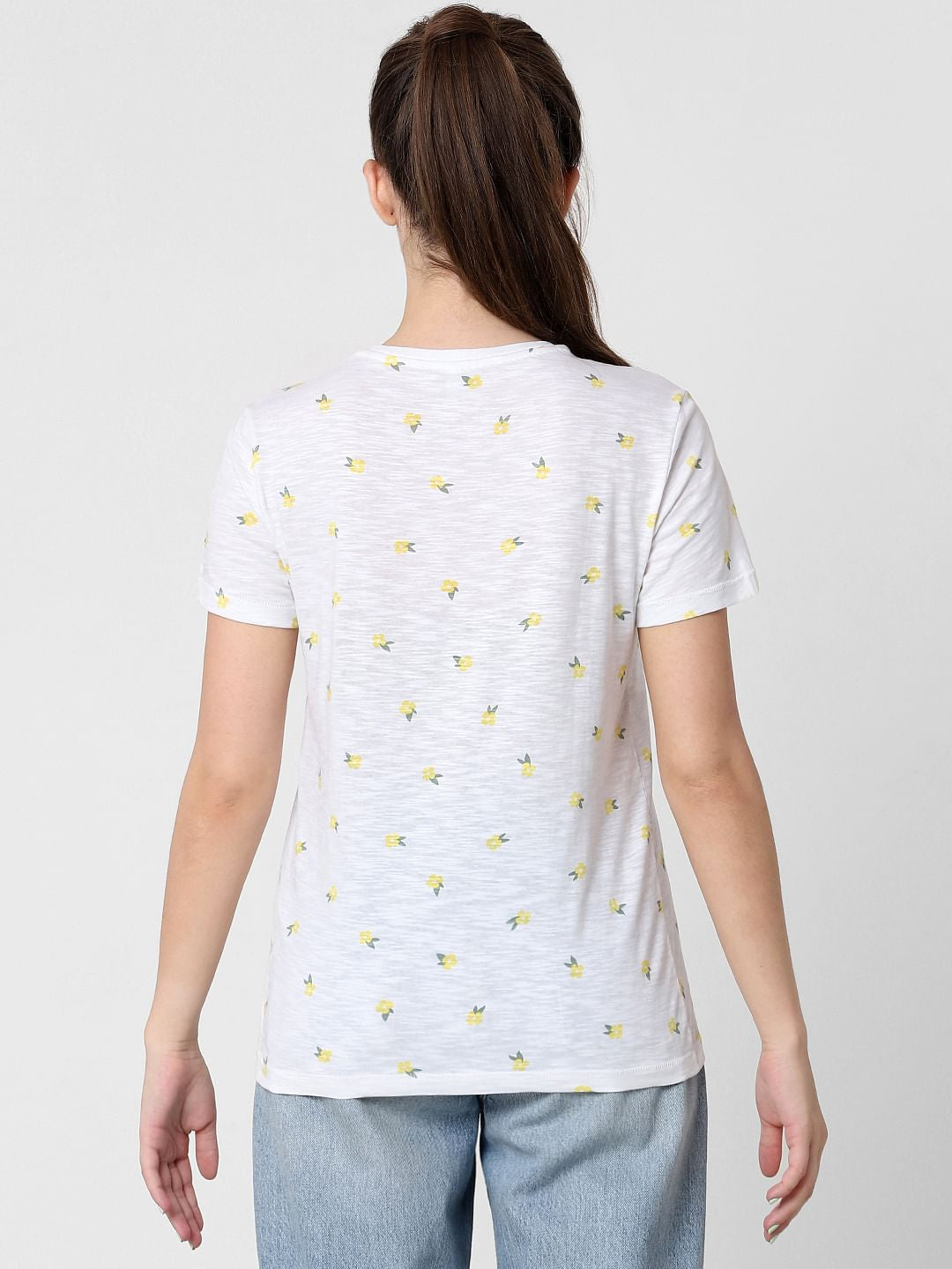 White Printed Organic Cotton T-Shirt