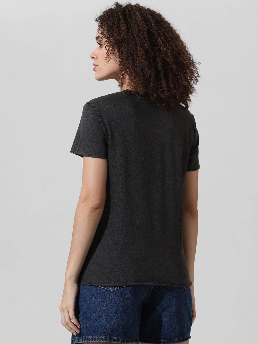 Black Graphic Print T-Shirt