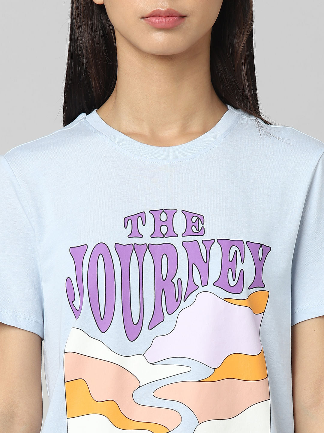 Blue Graphic Print T-Shirt