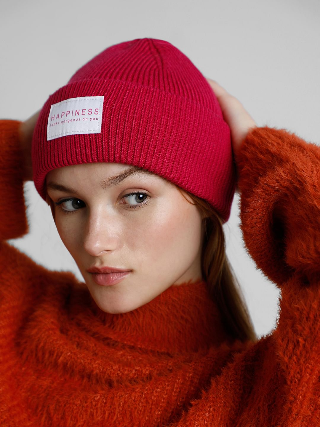 Fuchsia Ribbed Beanie