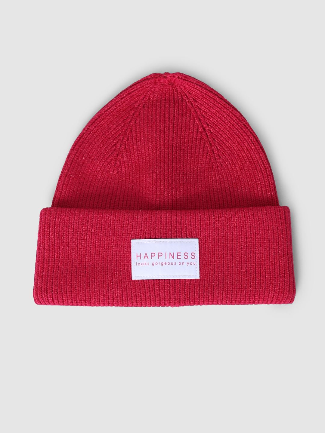 Fuchsia Ribbed Beanie