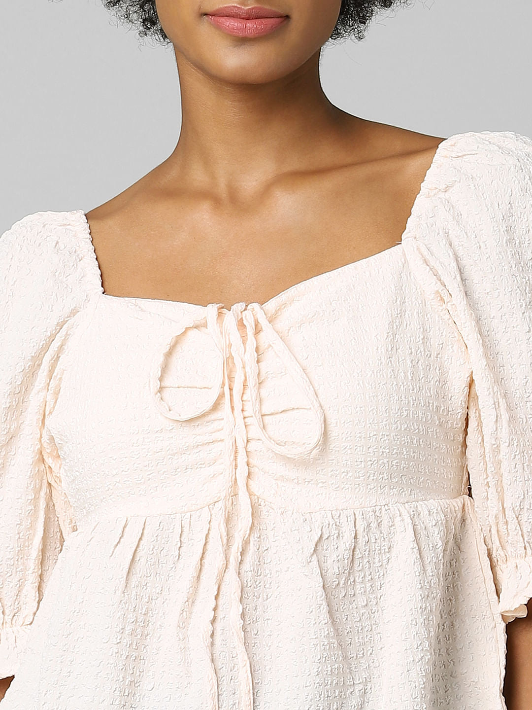 Light Pink Peplum Top