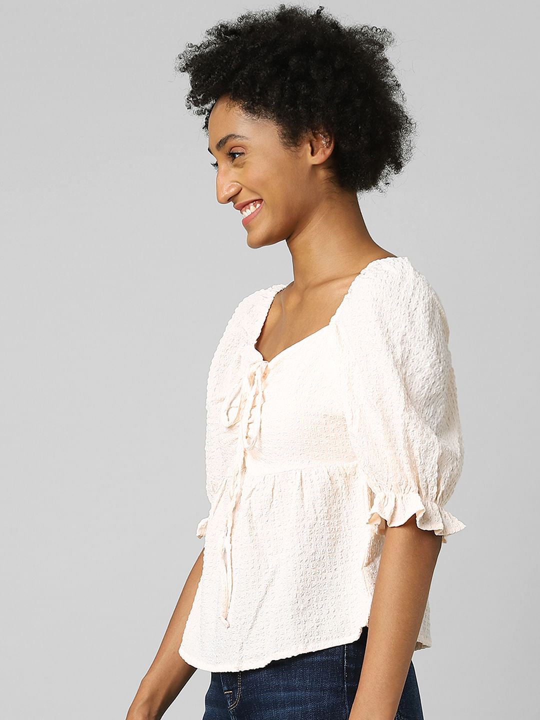 Light Pink Peplum Top