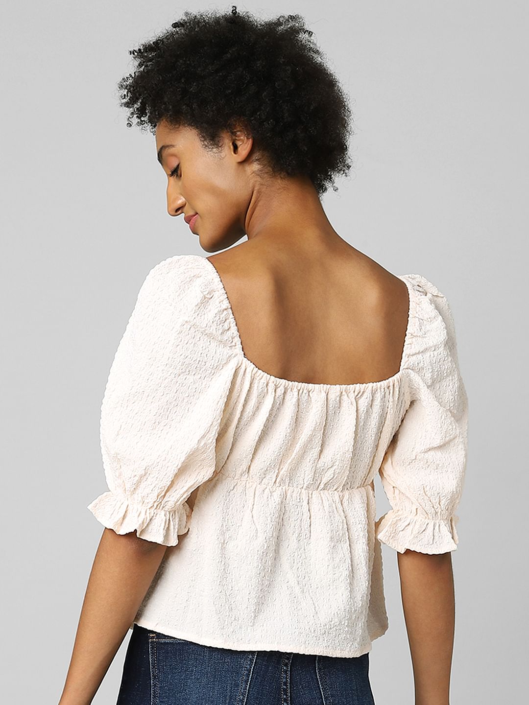 Light Pink Peplum Top