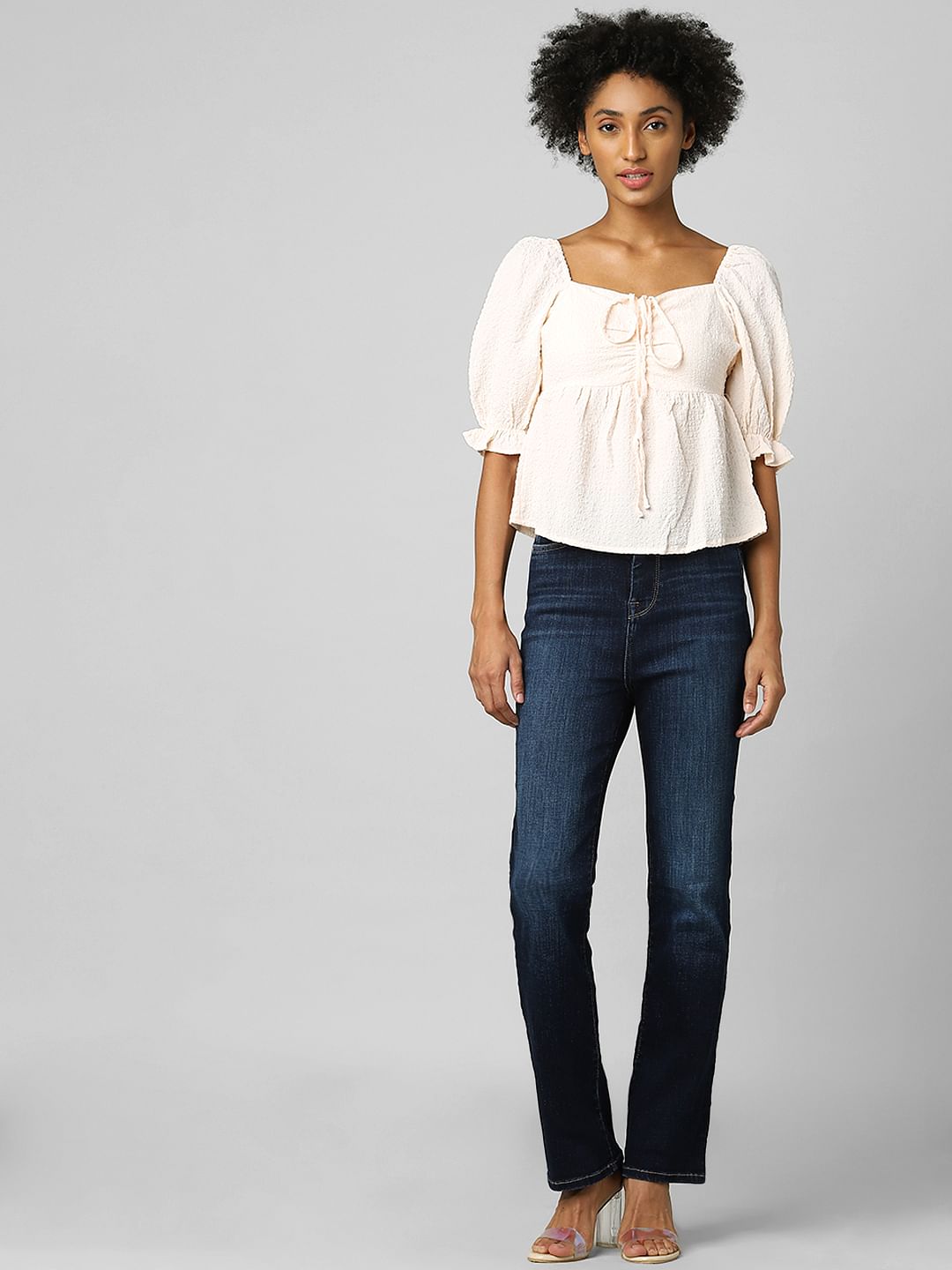 Light Pink Peplum Top