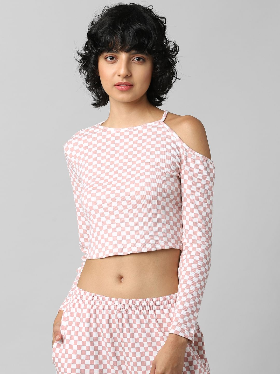 Pink Cut-Out Detail Co-Ord T-Shirt