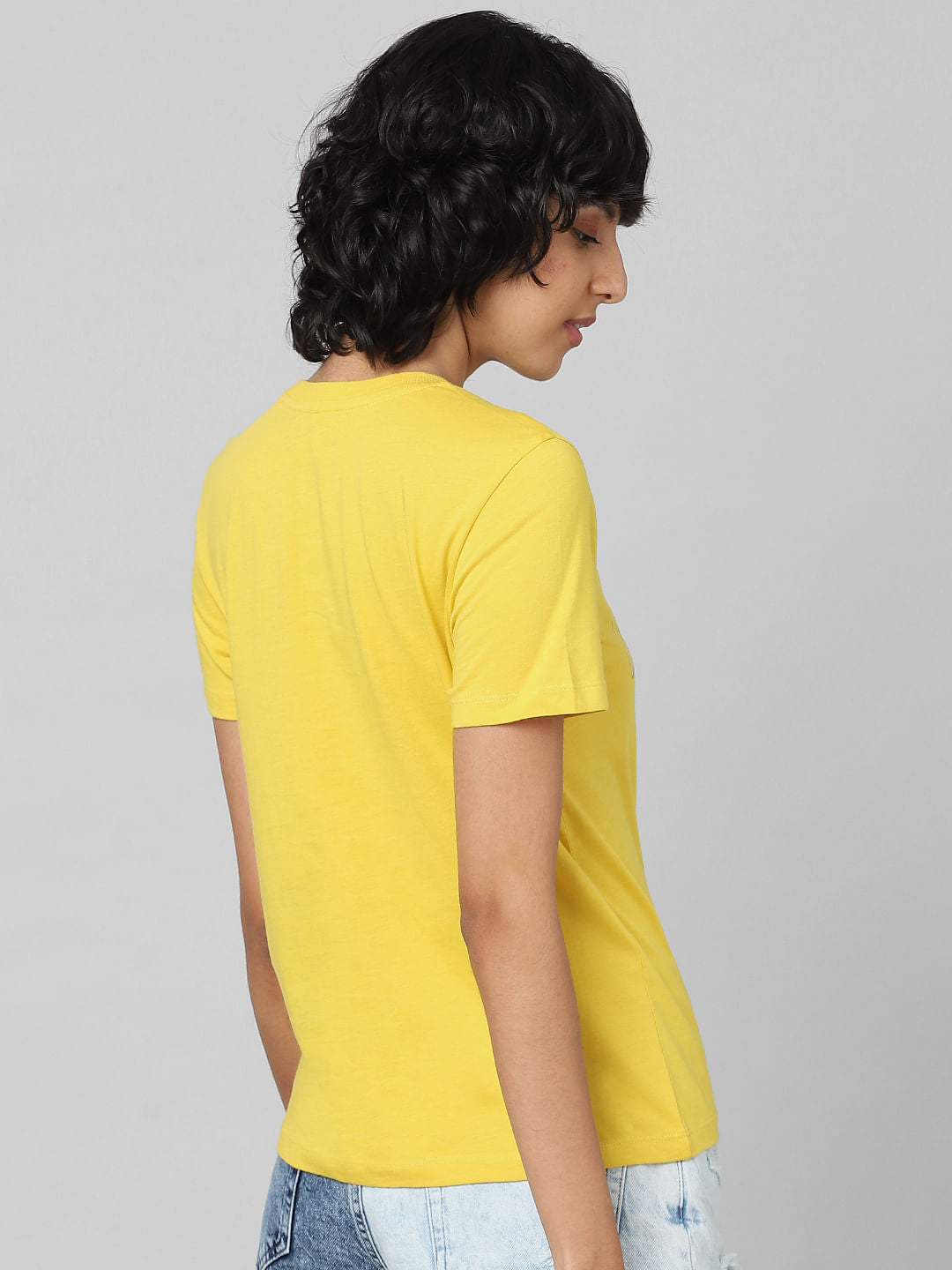 Yellow Graphic Print T-Shirt