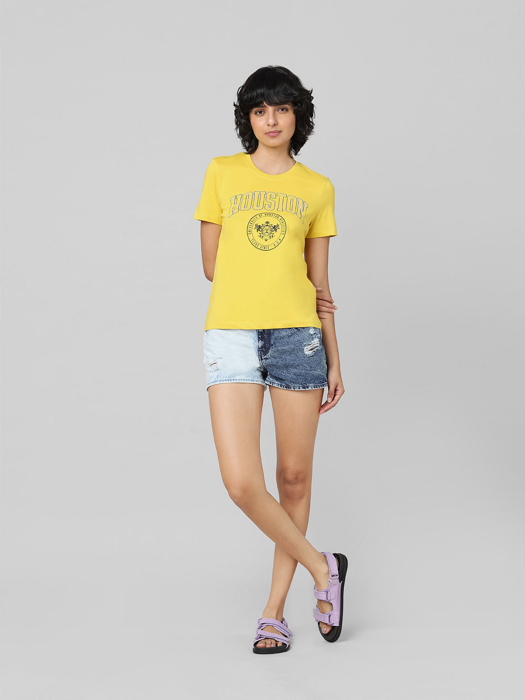 Yellow Graphic Print T-Shirt