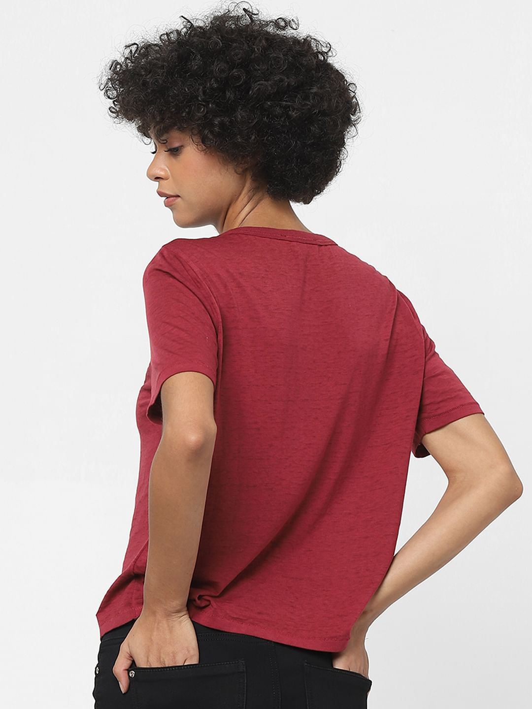 Red Logo Print T-Shirt