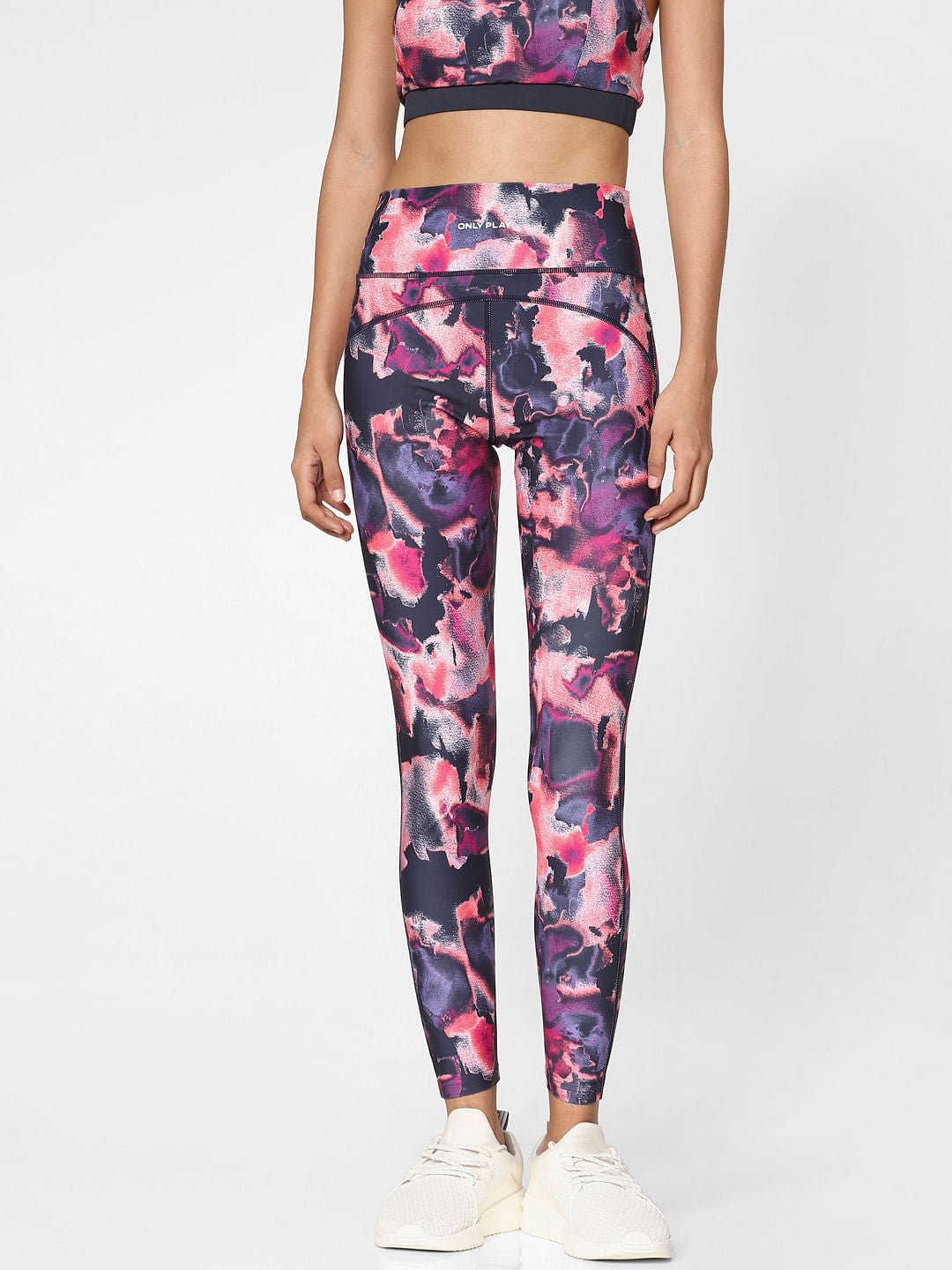 Blue Printed High Rise Training Tights