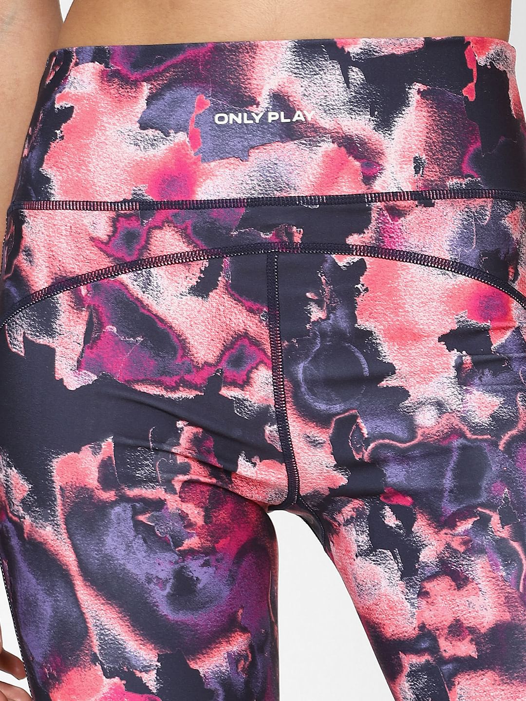 Blue Printed High Rise Training Tights