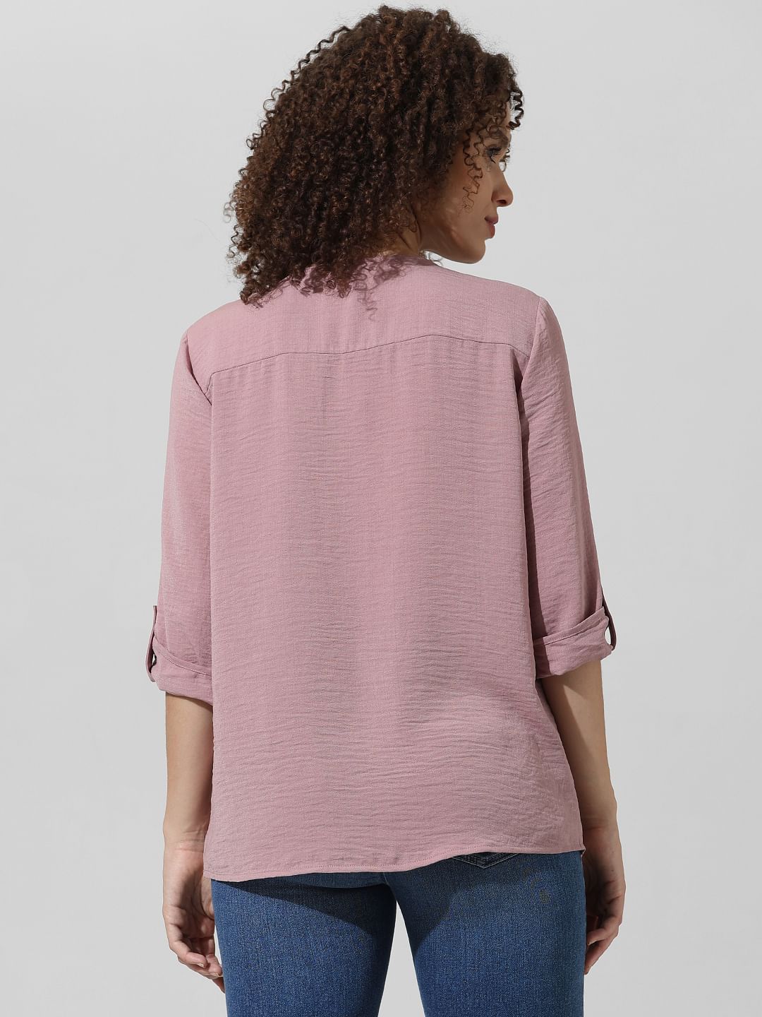 Pink V-Neck Top