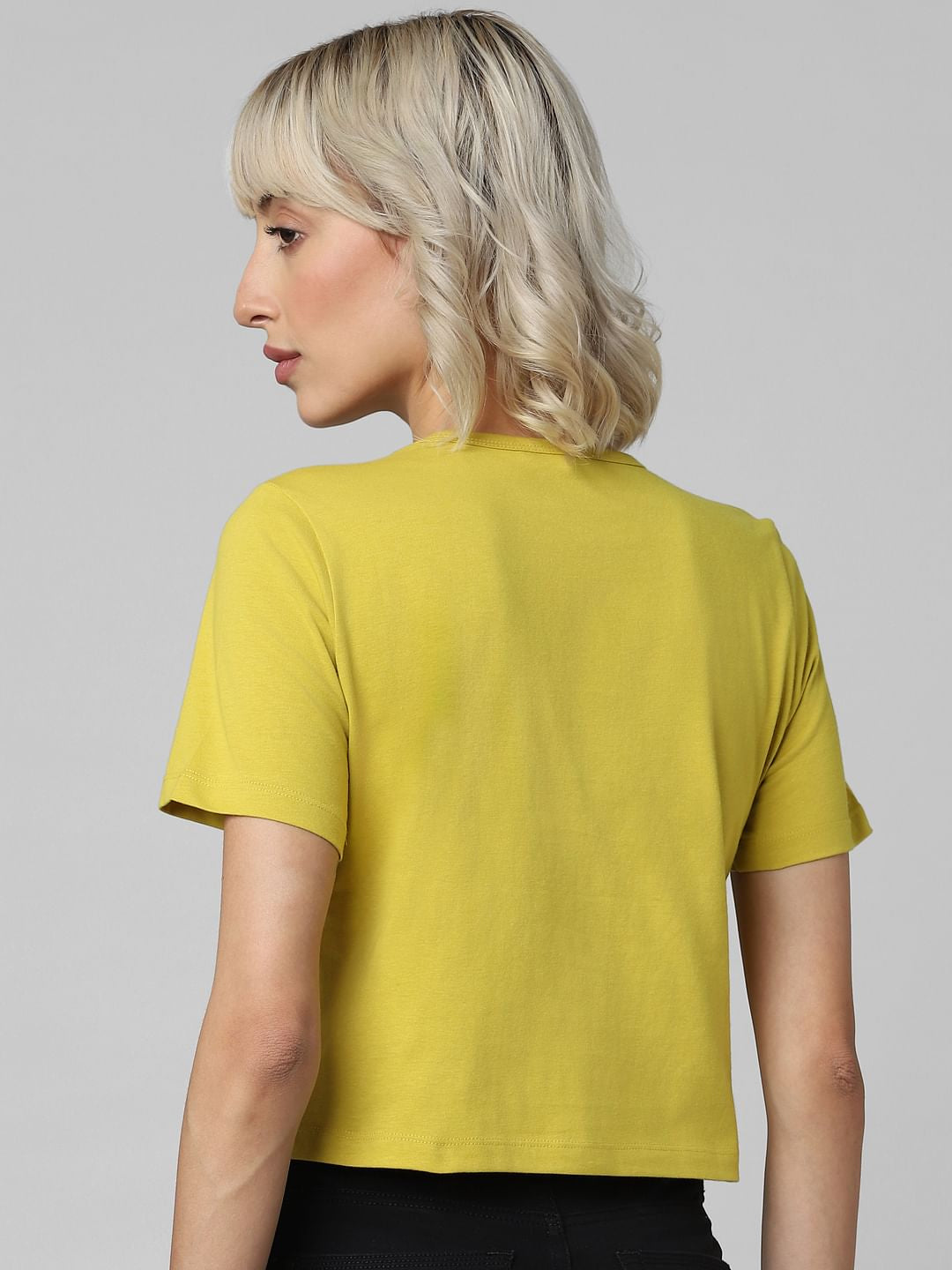 Green Text Print T-Shirt