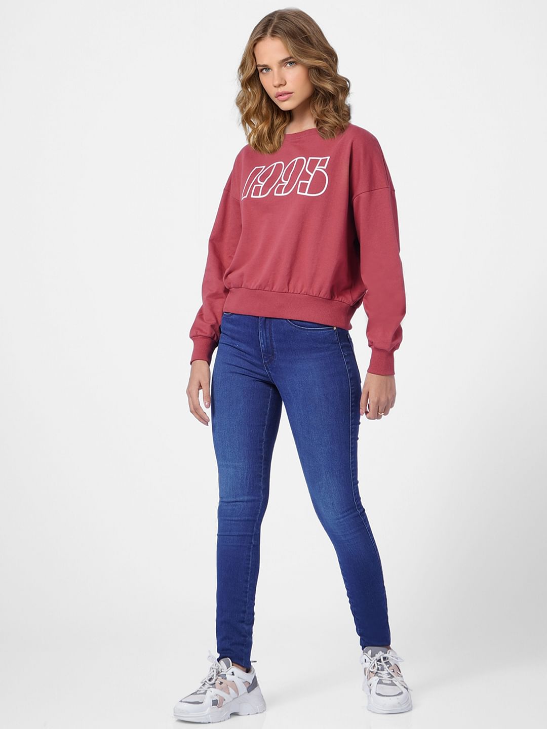 Maroon 1995 Print Sweatshirt