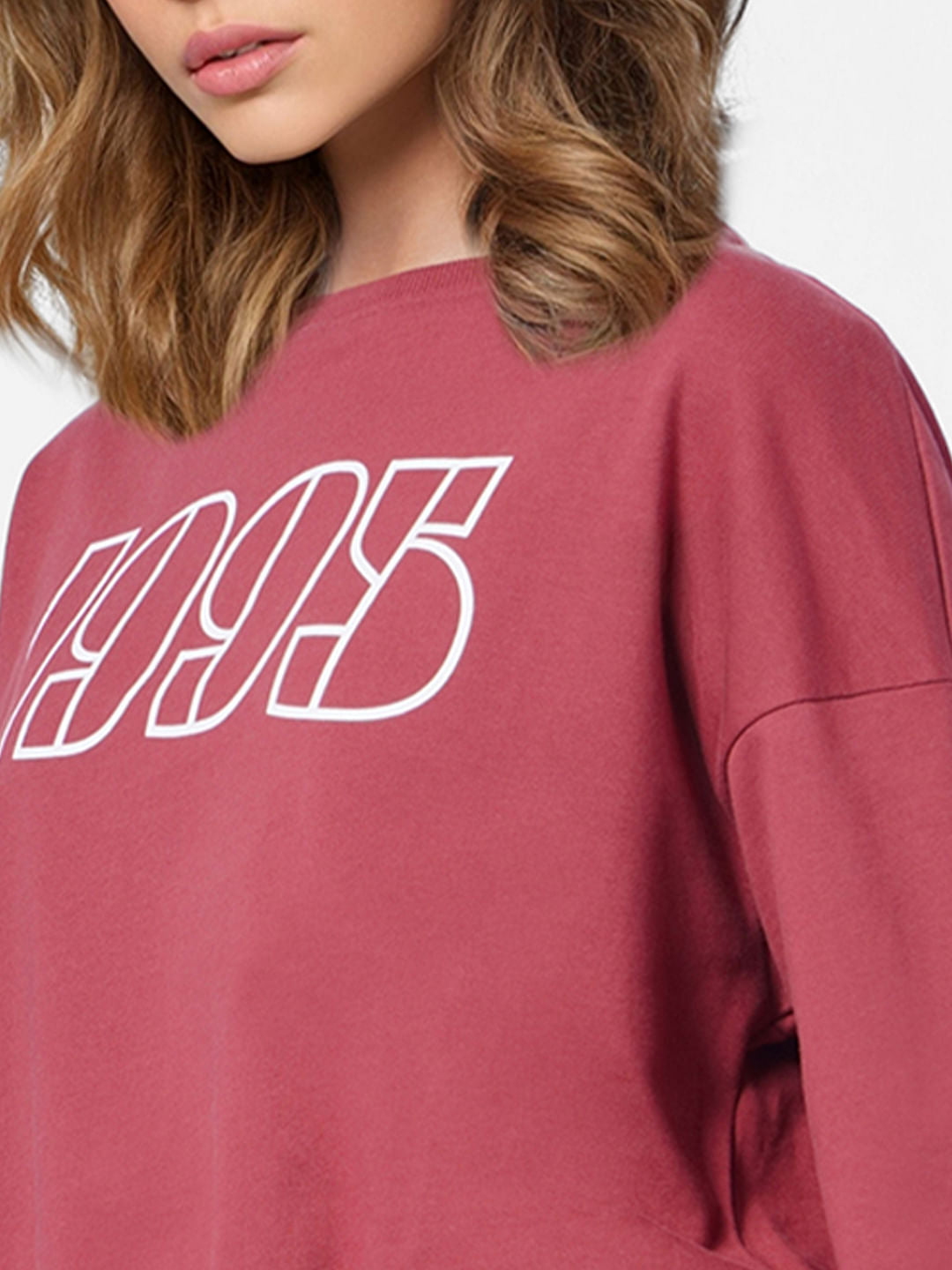 Maroon 1995 Print Sweatshirt