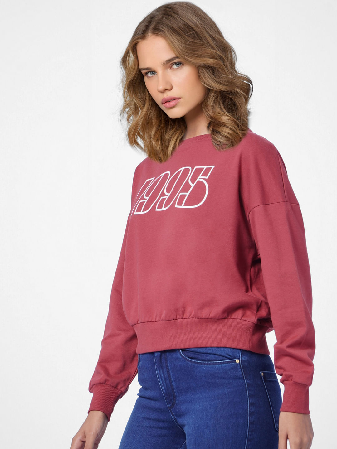 Maroon 1995 Print Sweatshirt