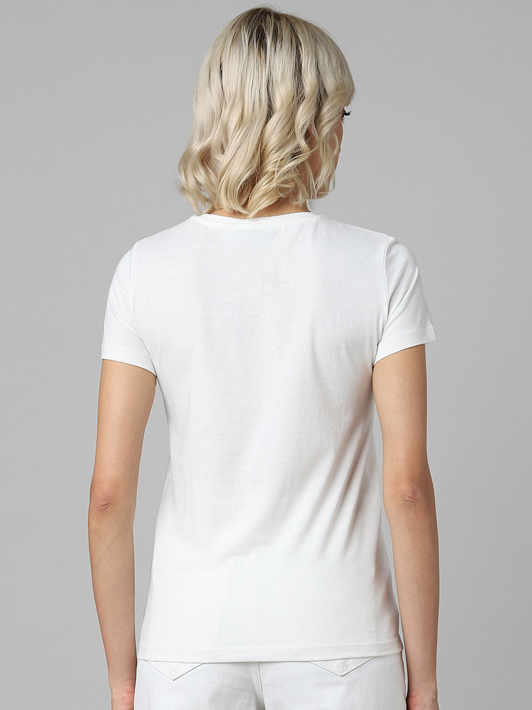 White Graphic Print T-Shirt