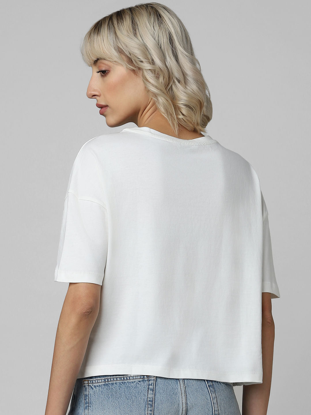 White Graphic Print T-Shirt