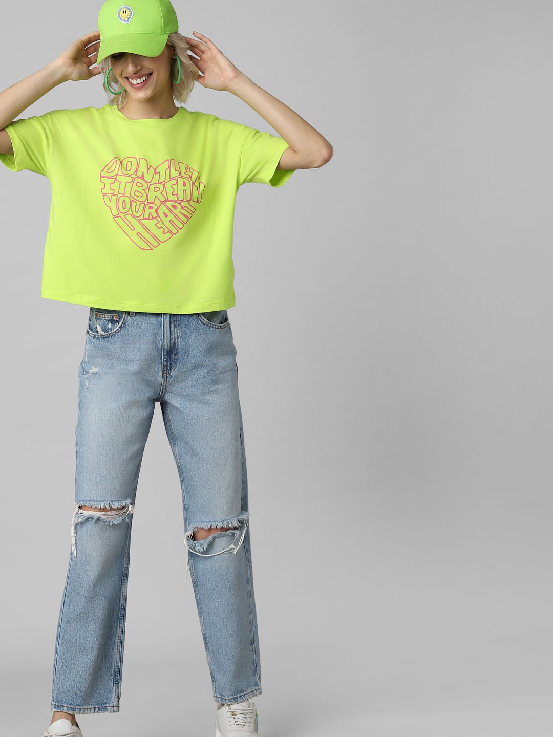 Green Graphic Print T-Shirt