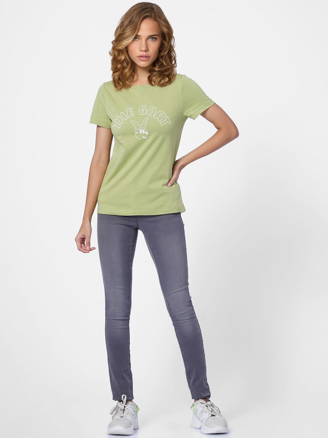 Green Graphic Print T-Shirt