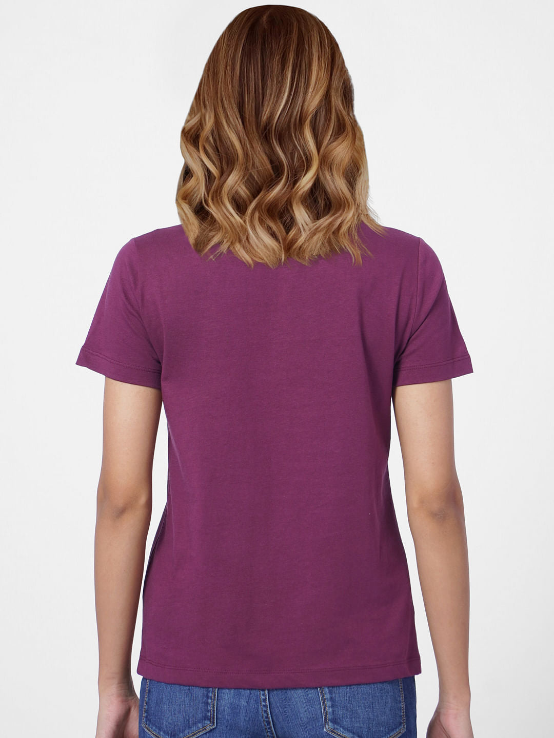 Purple Graphic Print T-Shirt