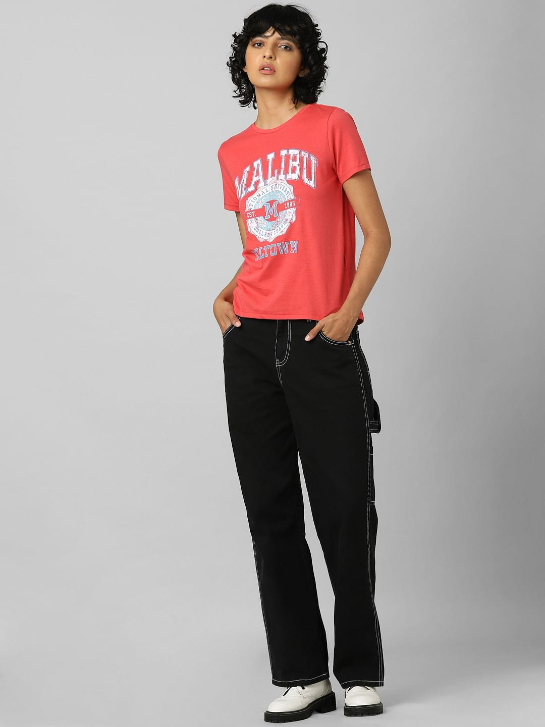 Red Graphic Print T-Shirt