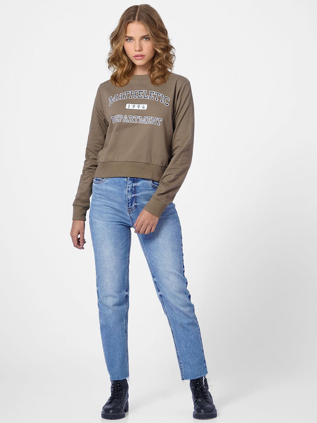 Green Text Print T-Shirt