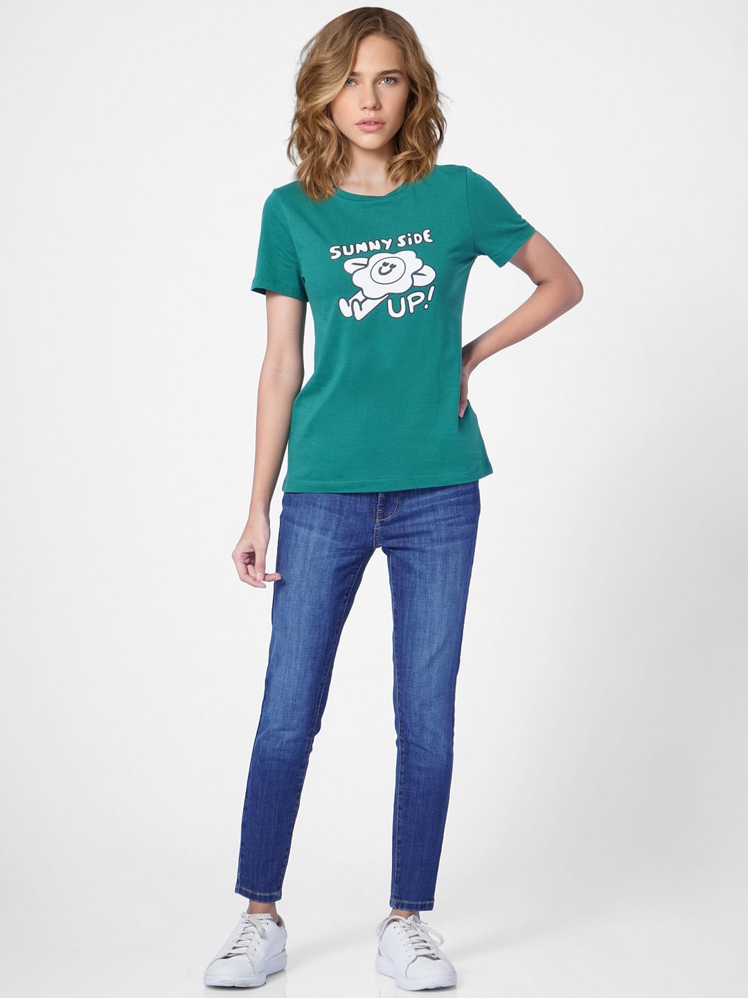 Dark Green Sunny Side Up T-Shirt