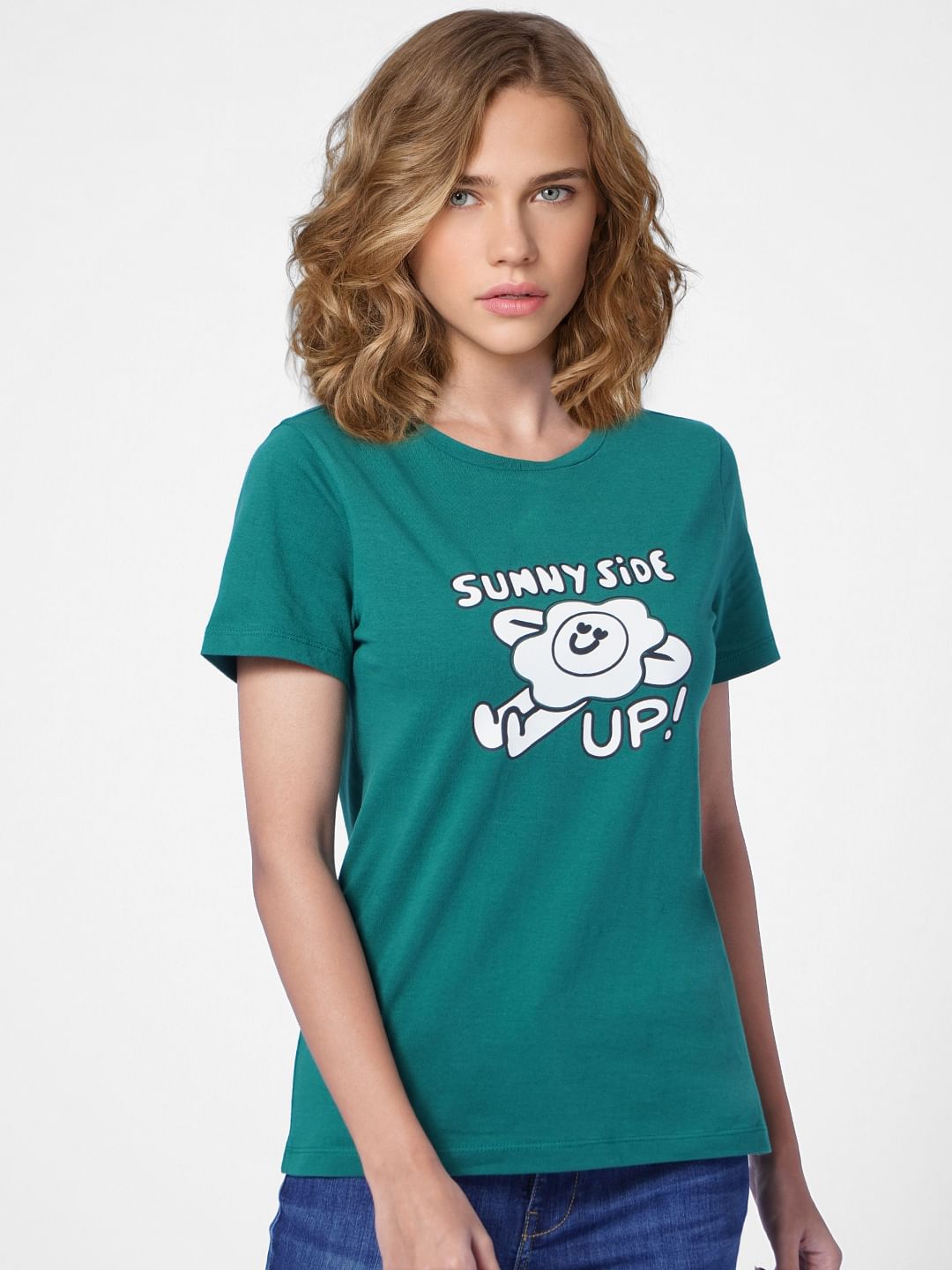 Dark Green Sunny Side Up T-Shirt