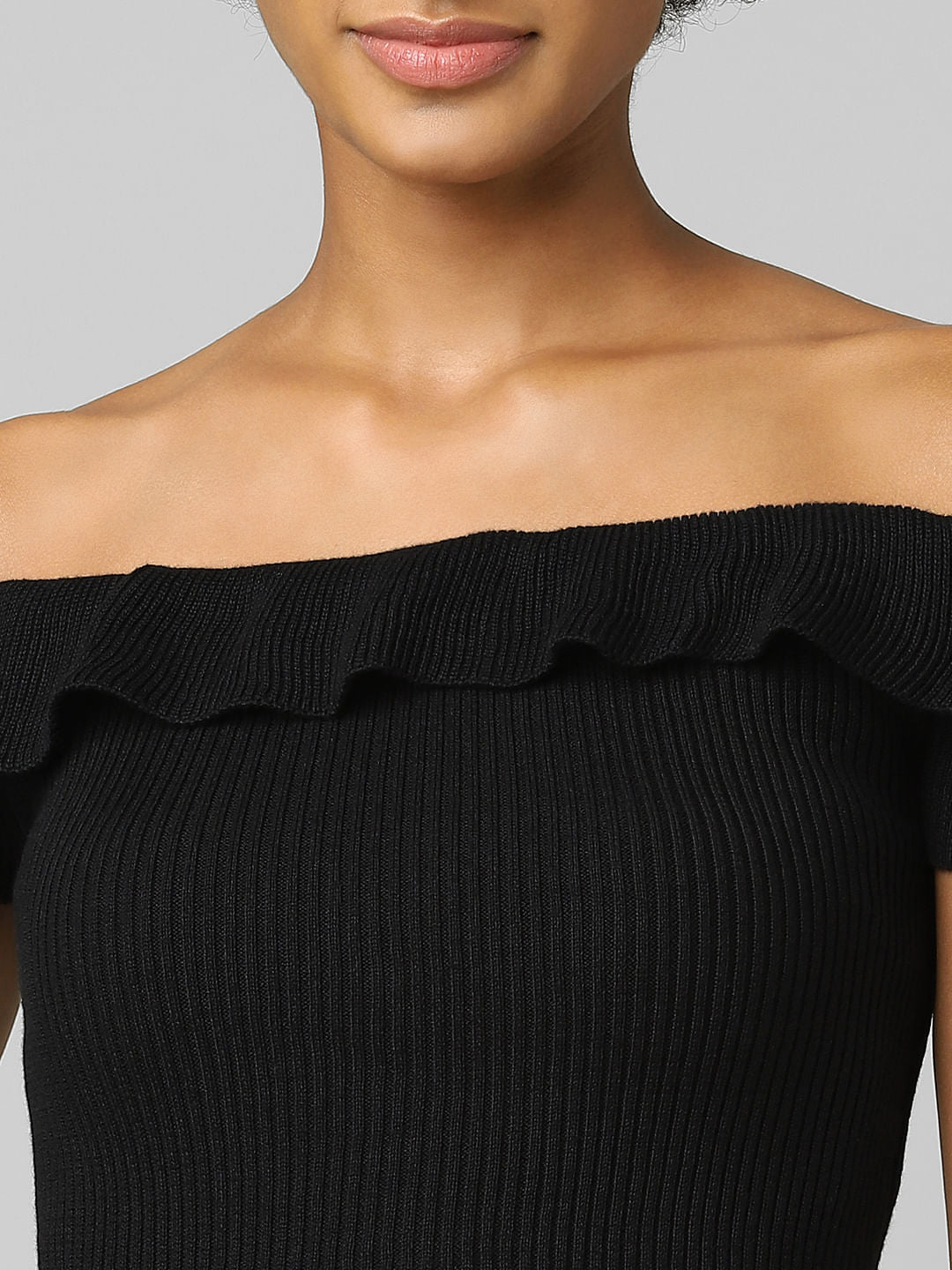 Black Off-Shoulder Top