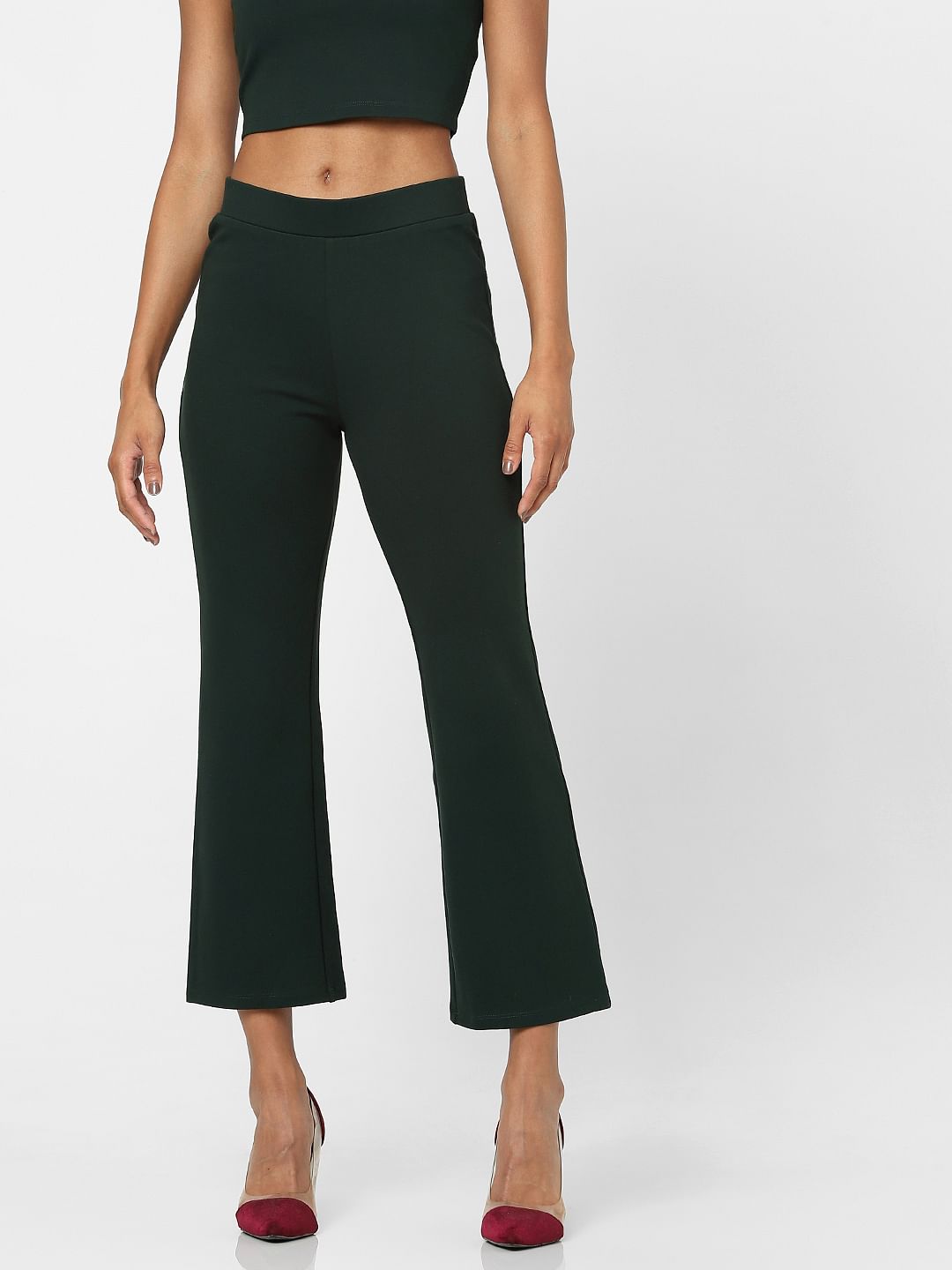 Green Flared Co-Ord Pants