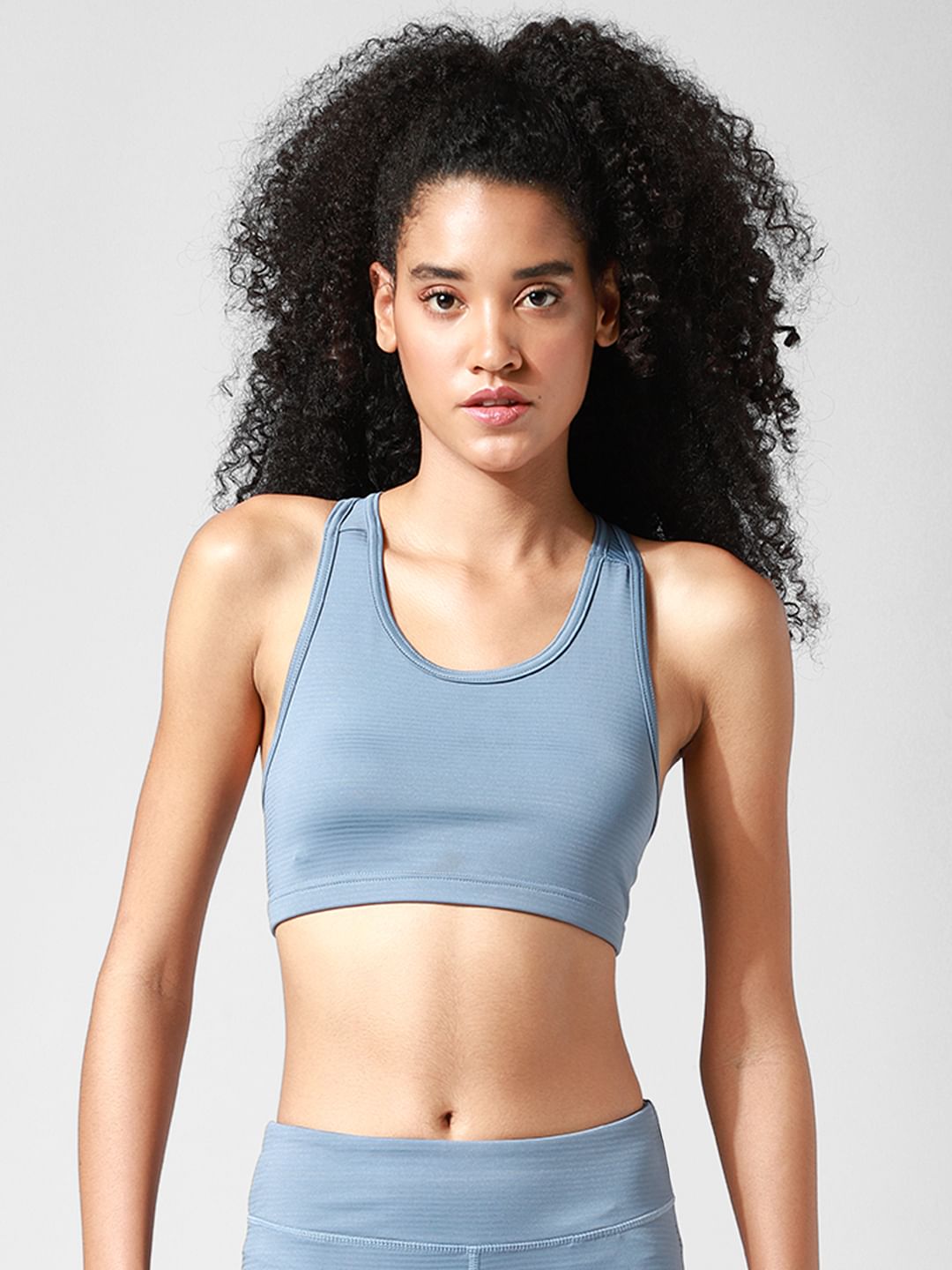 Blue Racer Back Co-Ord Sports Bra