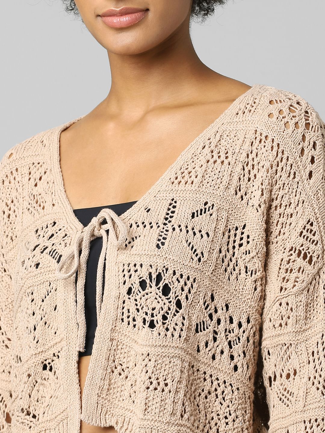 Off-White Crochet Cardigan