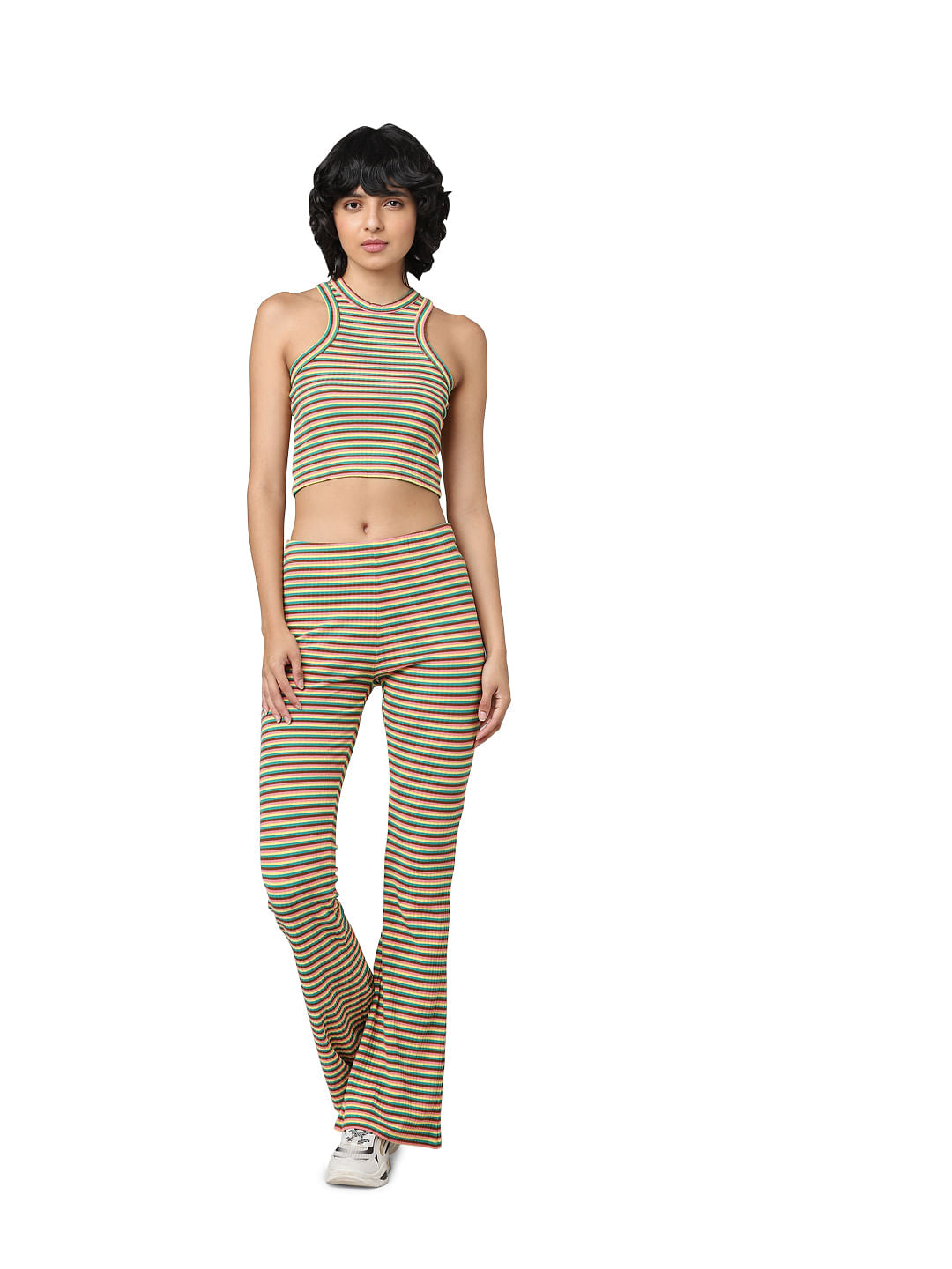 Multi-Coloured Striped Top