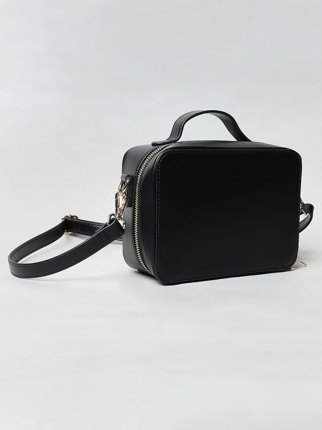 Black Boxy Crossbody Bag