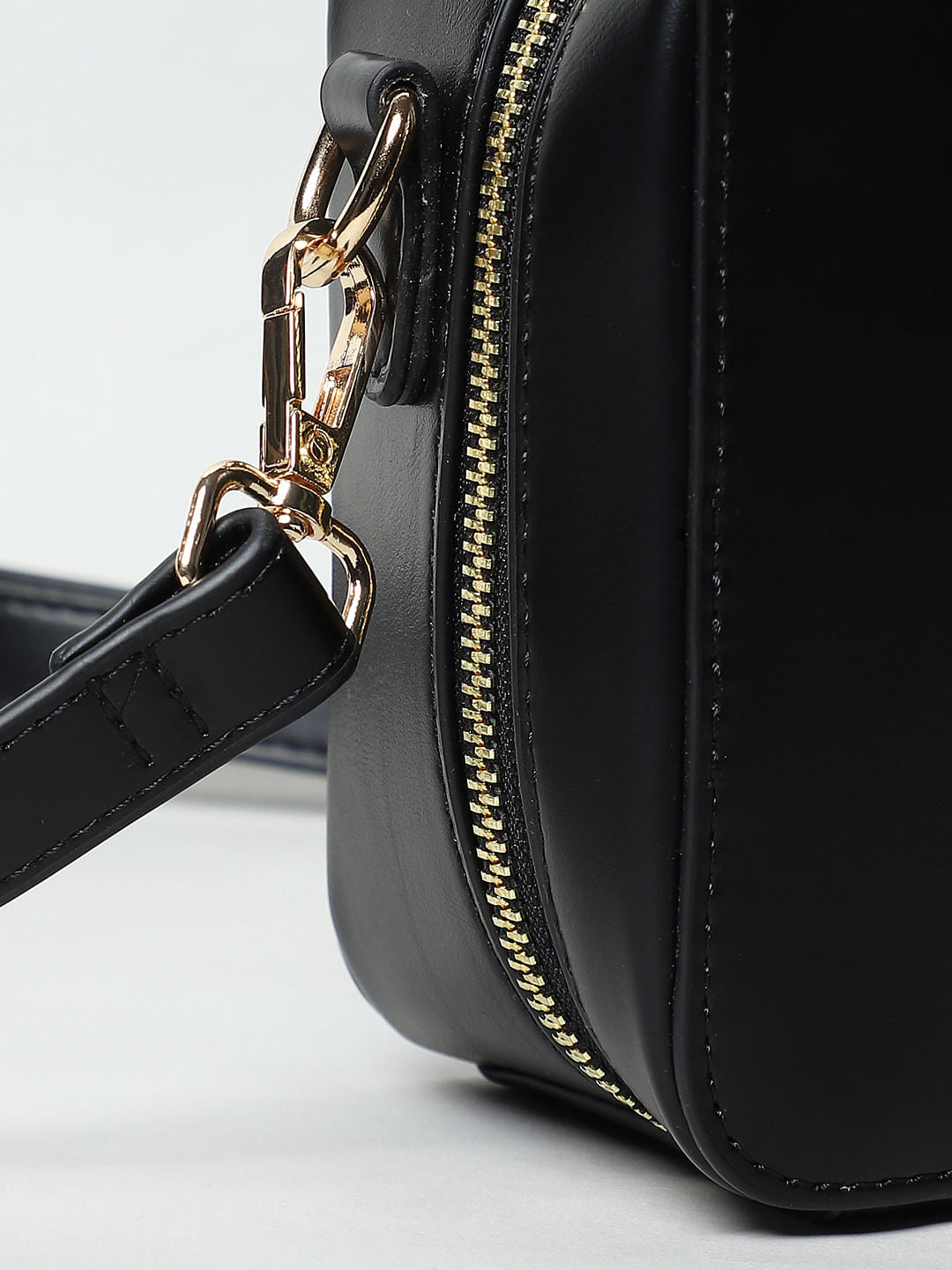 Black Boxy Crossbody Bag