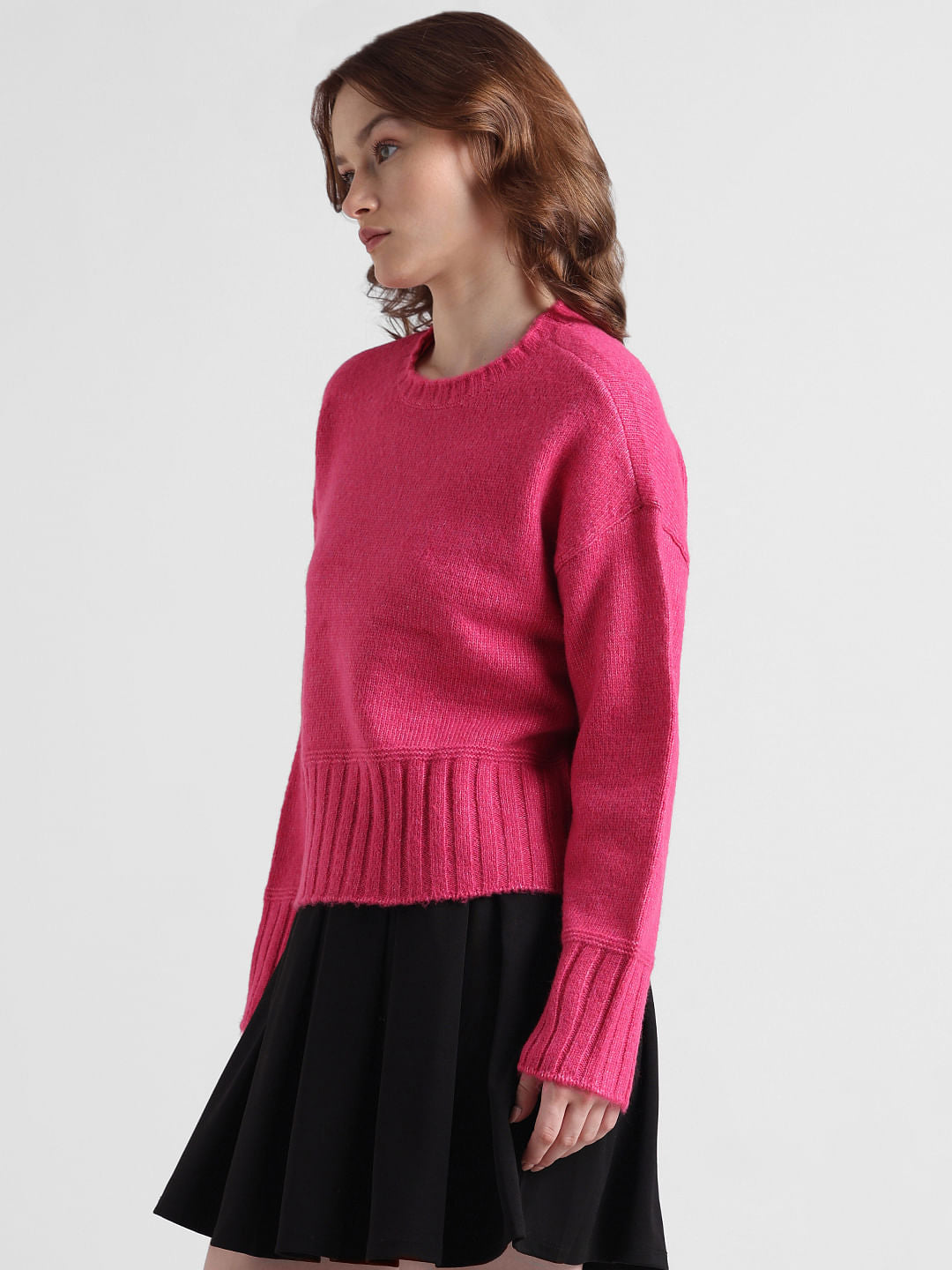 Fuchsia Loose Fit Pullover